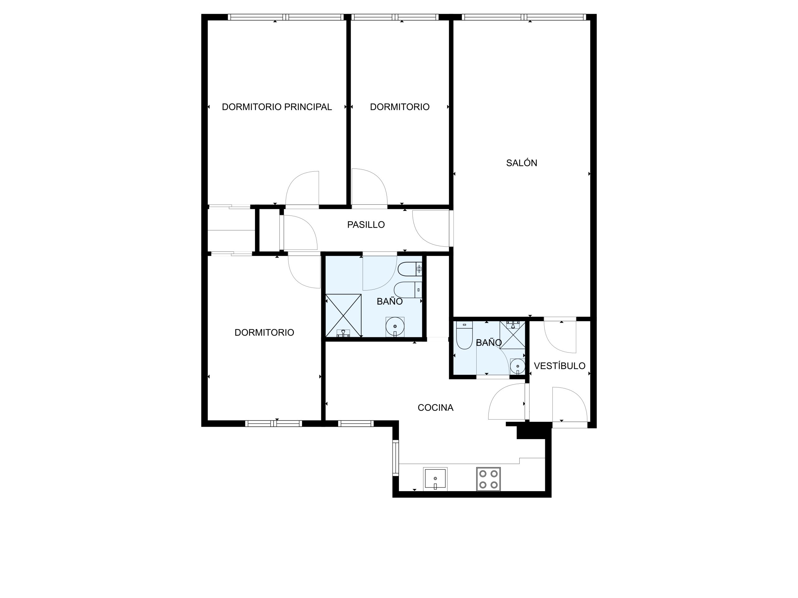 Plano 3d fotoinmueble sin